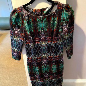 Womens half sleeve designer formal stright dress